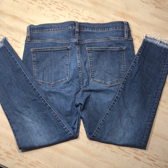 JCrew 9” high rise toothpick jeans, size 32